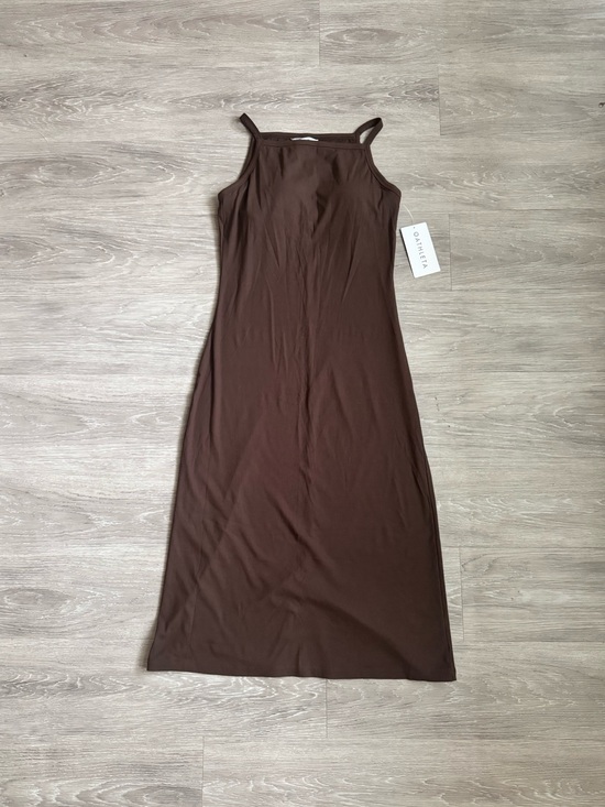 Athleta Dresses & Skirts - NWT Athleta Brown Signature Rib Apron Dress